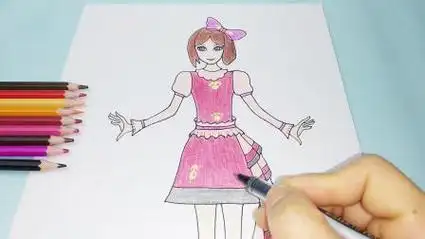 精灵梦叶罗丽菲灵仙子简笔画,画法详细漂亮,小朋友都很喜欢