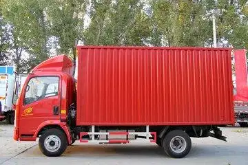 中国重汽howo悍将108马力42米单排厢式轻卡zz5047xxyd3414d145