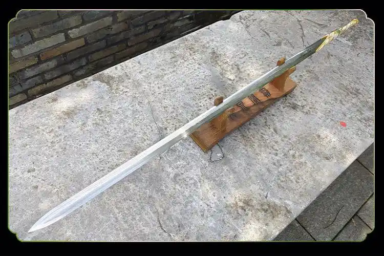 正品龙泉宝剑山河令白衣剑定制作品支持定制长度未开刃