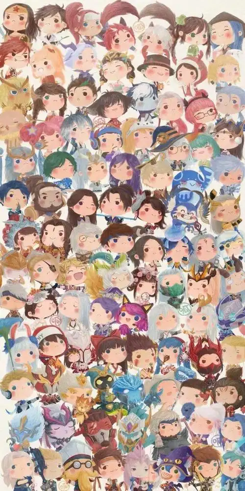 关甜王者荣耀全英雄q版壁纸