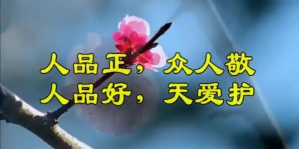 做人,人品永远是第一 .