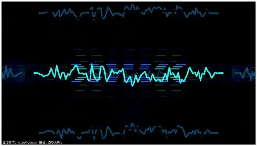 波纹线条动感音乐视频素材图片-图行天下图库