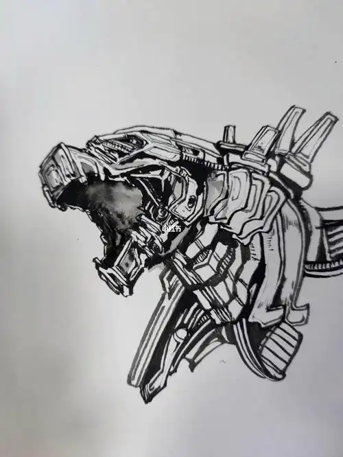 型不标准#机械哥斯拉  #哥斯拉  #画画