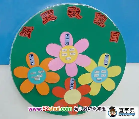 幼儿园主题墙布置图片:今天我值日