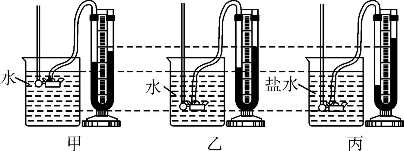 在"探究液体内部压强与哪些因素有关"的实验中,小芳猜想:液体的压强可