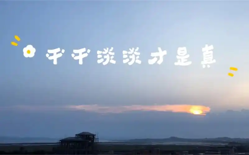 平平淡淡才是真