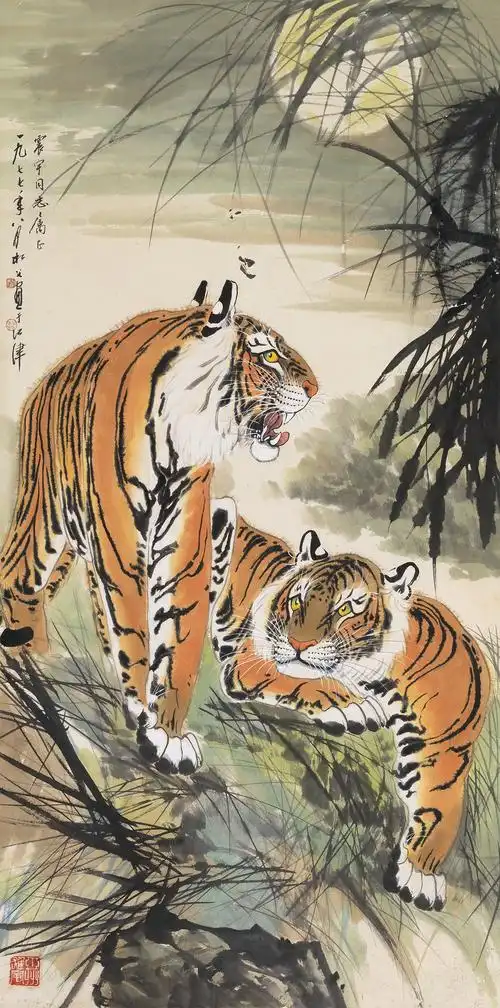 0034   阎松父  双虎