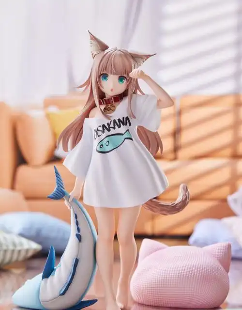 goldenhead我家猫猫是可爱的女孩子40原猫娘黄豆粉16比例手办