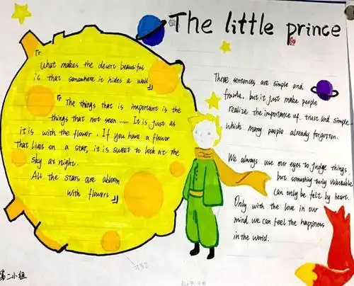 高二英语名著阅读项目式学习成果展struckbythelittleprince小王子中