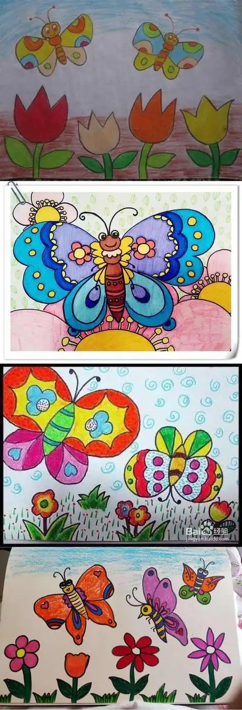 美术蝴蝶怎么画美术蝴蝶怎么画像真的一样