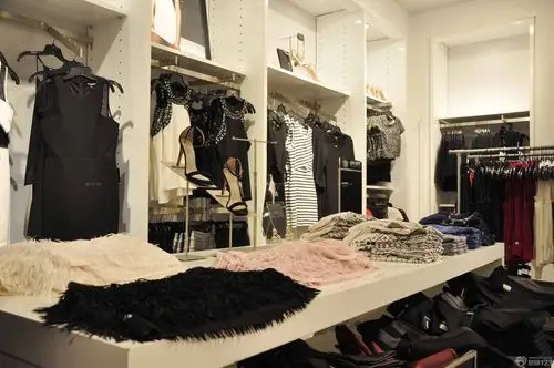 现代小服装店衣柜装修效果图片