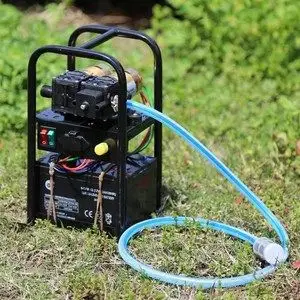 12伏农用电瓶电动喷雾器小型手提打药弥雾机抽水洗车机高压隔膜泵