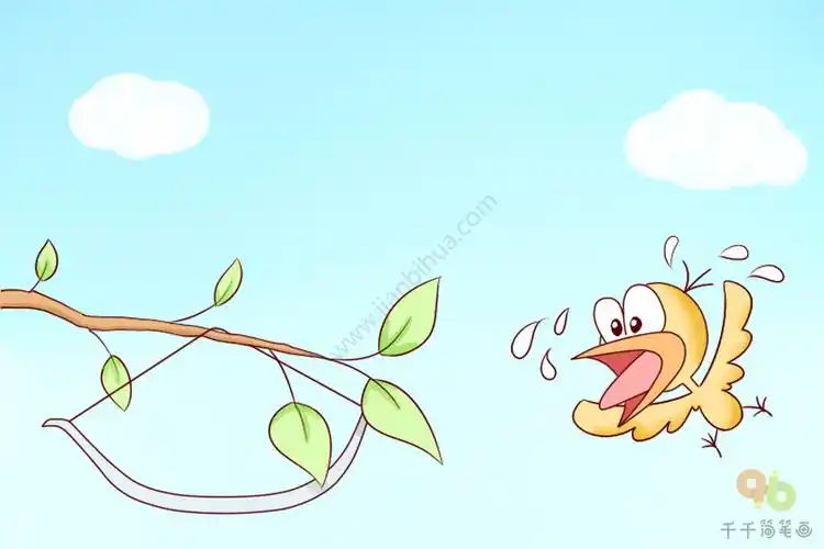成语大全 惊弓之鸟简笔画