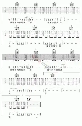 许巍《完美生活》吉他谱 许巍-彼岸吉他 - 一站式吉他爱好者服务平台