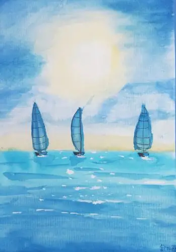 七彩蓝天画坊暑期水彩班舒梓薇作品集