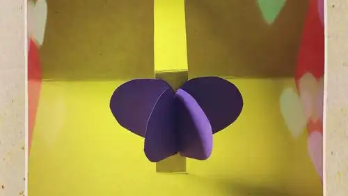 简单的3d立体手工贺卡,打开就有爱心跳出来,易学又有新意