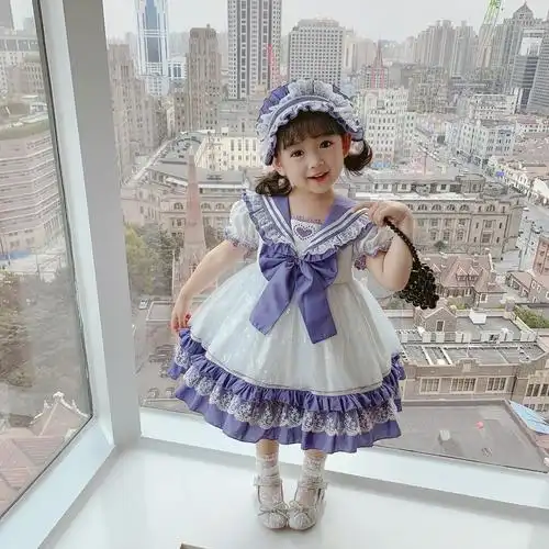 宝宝洛丽塔公主儿童萝莉塔女童小童蝴蝶lolita连衣裙连衣裙