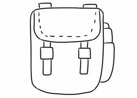 书包简笔画图片大全4个教程书包简笔画步骤图解小书包简笔画图片教程