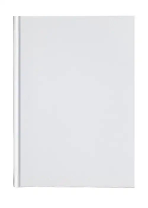 白色背景上的空白书的孤立镜头
