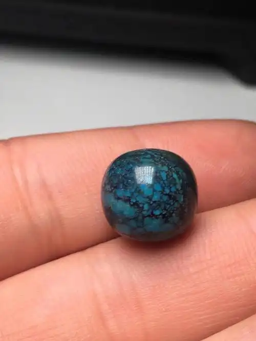 原矿高瓷绿松石乌兰花桶珠配饰