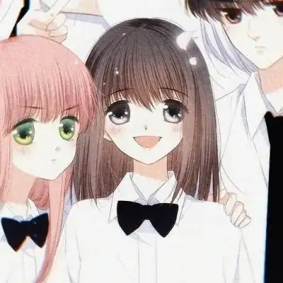 4张一组动漫4人情侣头像高清图片