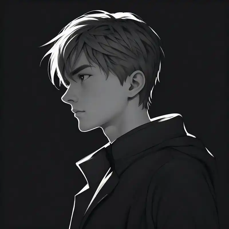 96黑白素描风,型男头像78 探索黑白艺术的魅力,为你带来这款精选