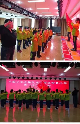 "高举队旗跟党走,争做新时代好队员"——东昌府区怡景小学第一届少代