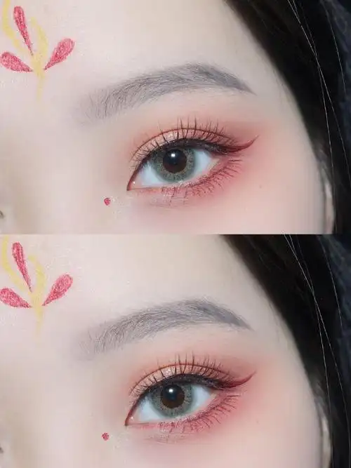 微醺冬天好适合这种微醺感妆容想象一下古风妹妹们酒红色的妆容!