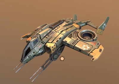 次时代 pbr 科幻 垂直起落直升机 武装战斗机 飞机