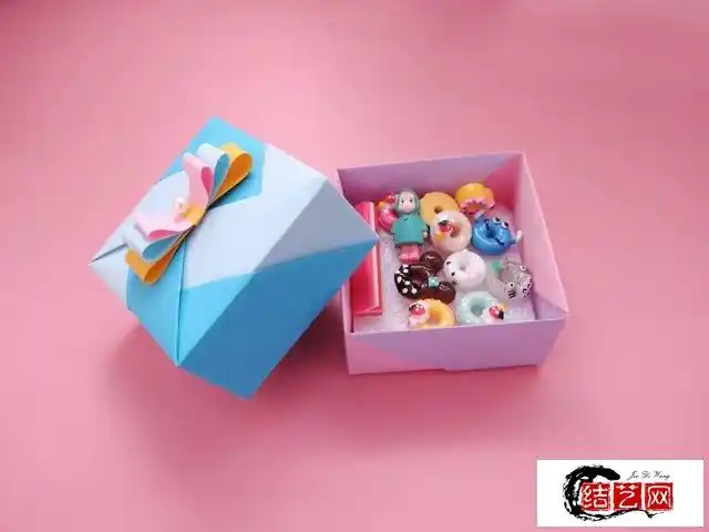 简单可爱小礼盒的折法教你制作漂亮手工diy的折纸收纳盒