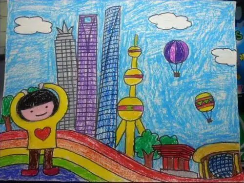 上海老建筑儿童简笔画上海博物馆简笔画怎么画魅力上海简笔画上海东方