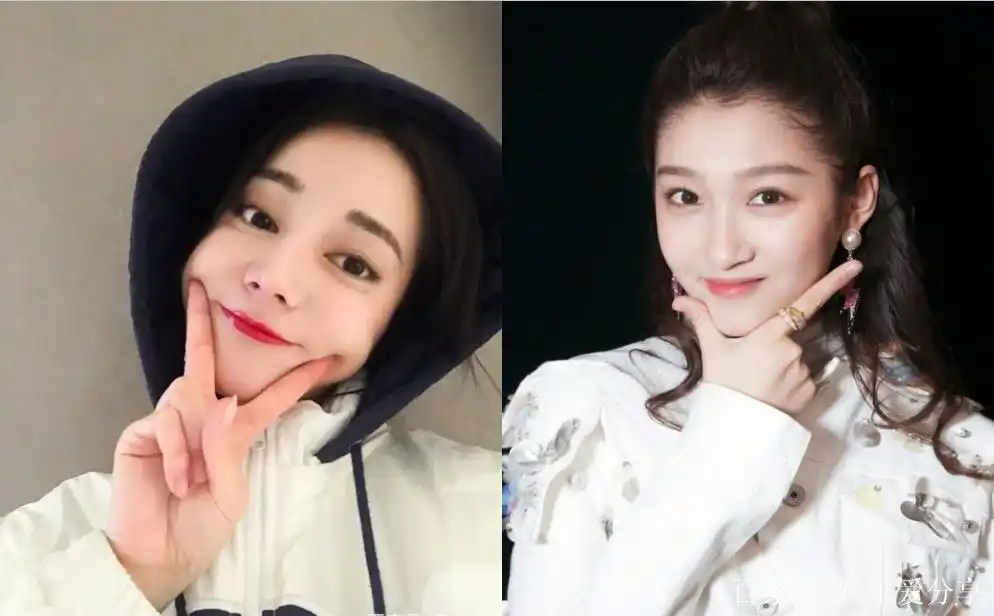 热巴和关晓彤也太有默契了吧,拍照手势都那么像,图4像双胞胎