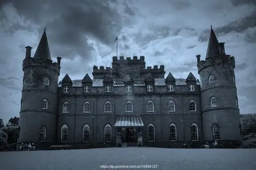 苏格兰inveraray城堡,黑白的气势