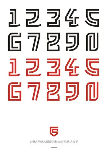 阿拉伯数字设计