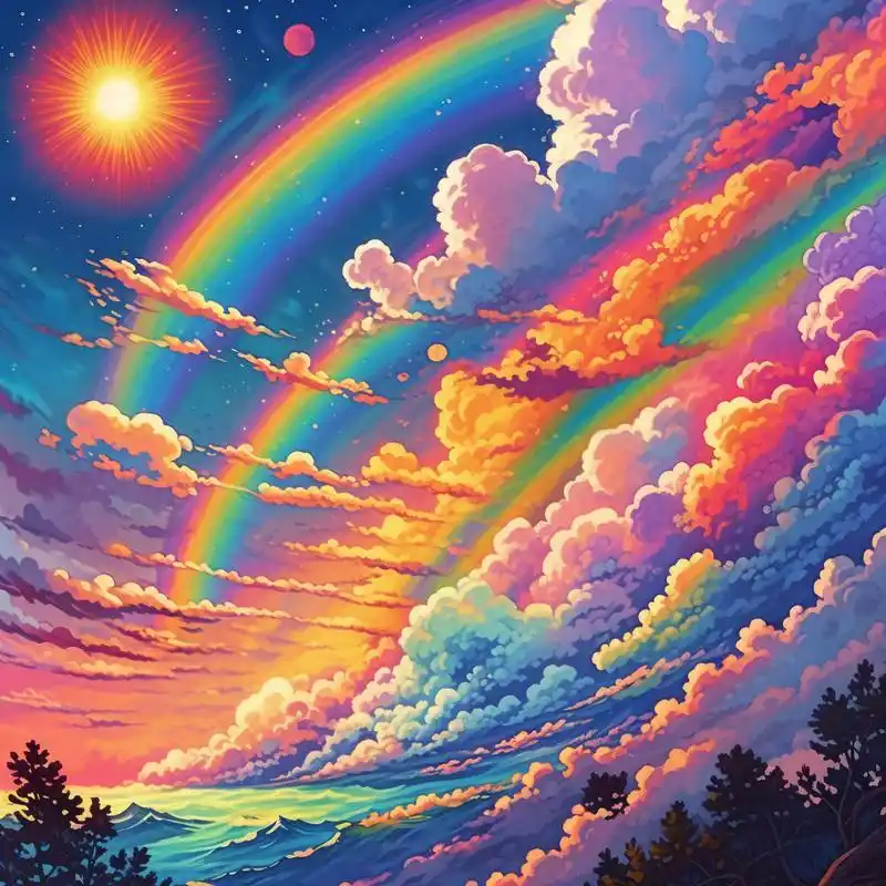 9673年专属好运彩虹头像99