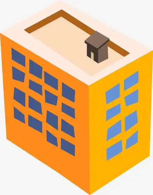 卡通办公楼建筑