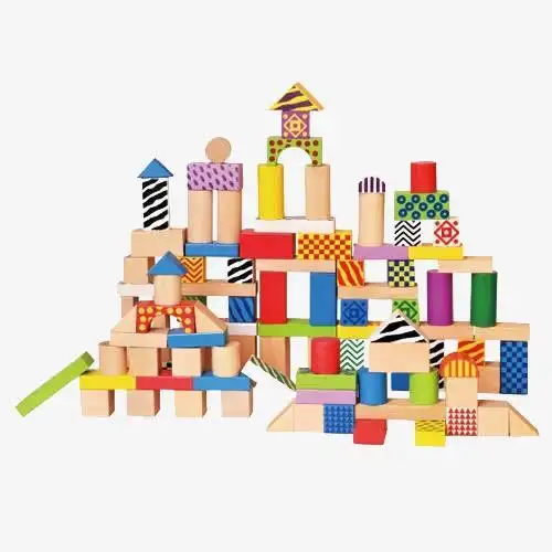 建构区简笔画彩色