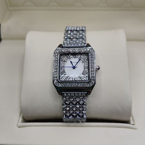 满钻手表kangol小众轻奢高级英国高配版雪花小猎豹女士手表