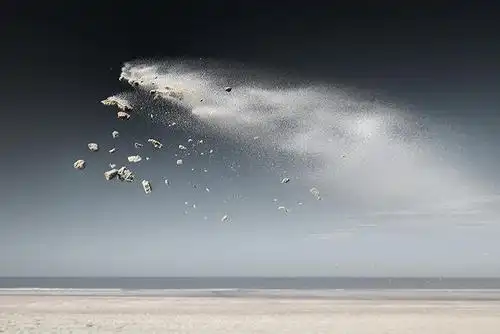 在你的眼中,这些飞沙像什么?