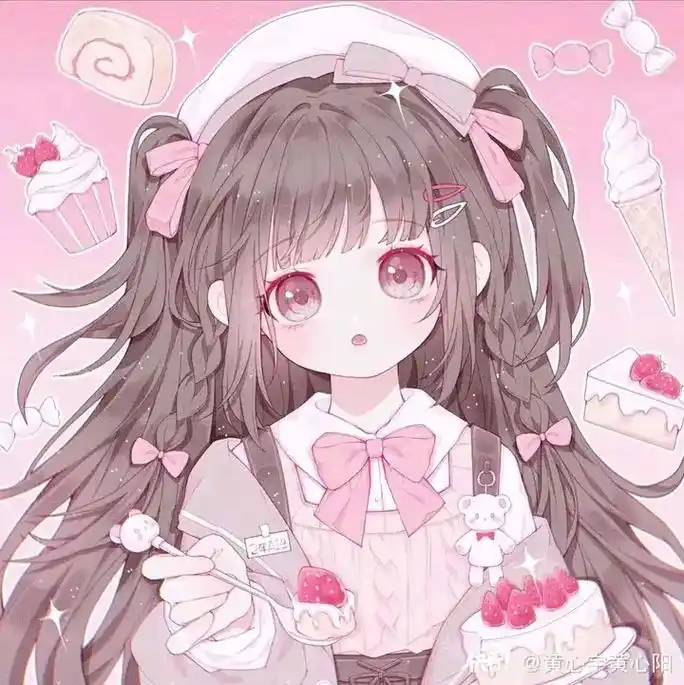 二次元 #可爱头像女卡通呆萌 #二次元 #送你一张壁纸 , - 抖音