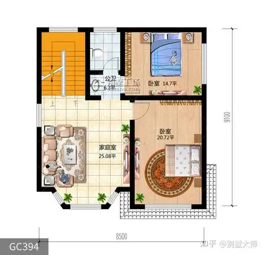 农村70平方小户型自建房设计图