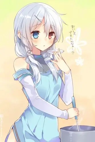 谁有异瞳银发少女图