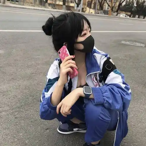 网传的校服口罩妹之瓜,多图预警!_妹子_网络_快手