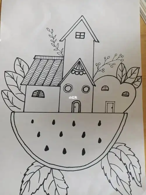 西瓜上的房子