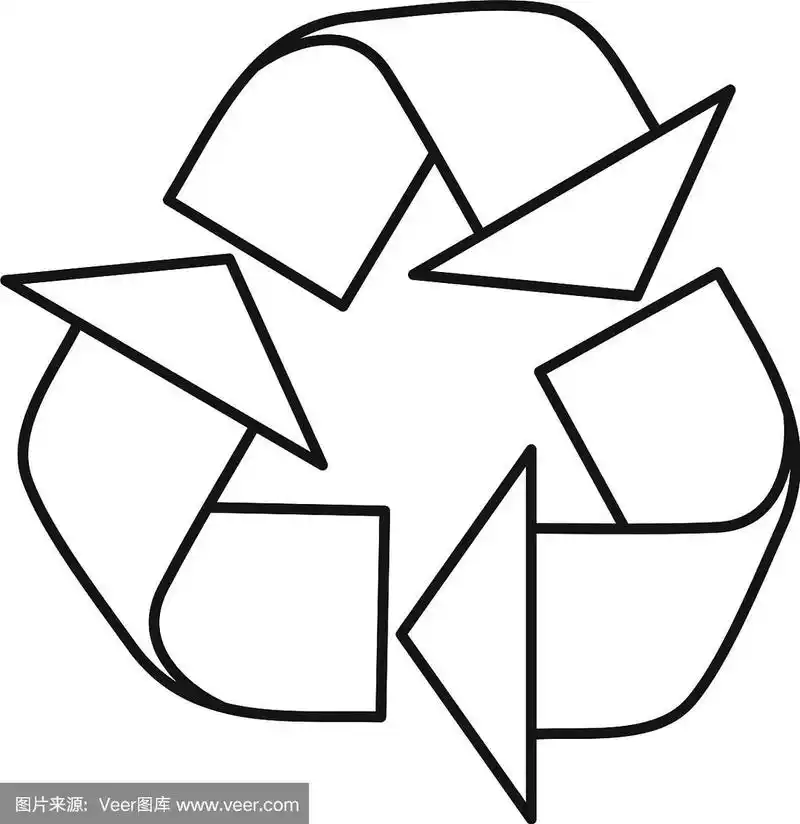 循环标志图标轮廓样式