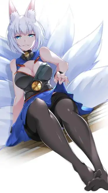 6k手机竖屏分辨率1440x2560碧蓝航线加贺舰娘丝袜壁纸