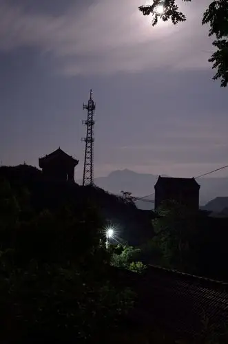山村夜景——中秋之夜灵水村随拍