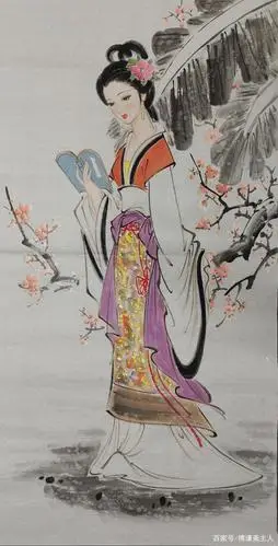 一组让人赏心悦目的手绘国画仕女图