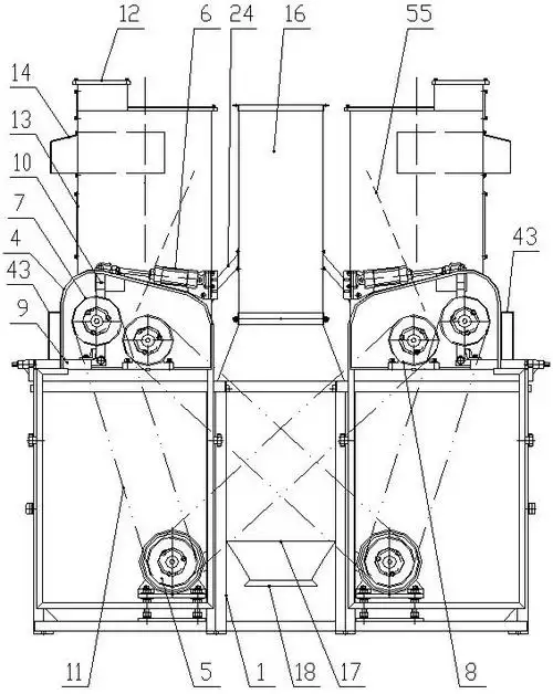 一种复式全自动胶辊砻谷机
