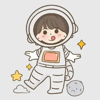 高清超萌的可爱卡通头像宇航员图片